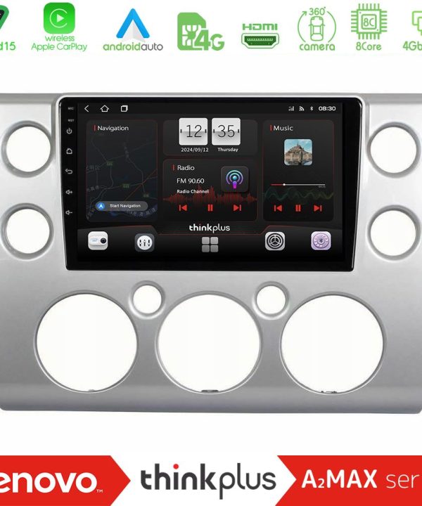 Kimpiris - Lenovo Thinkplus A2MAX Series 8Core Android15 4+64GB Toyota FJ 2007-2014 Navigation Multimedia Tablet 9"