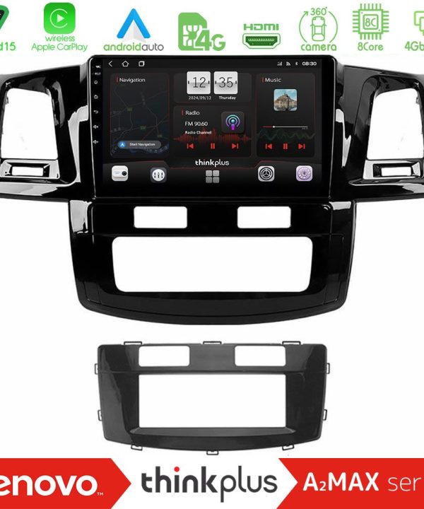 Kimpiris - Lenovo Thinkplus A2MAX Series 8Core Android15 4+64GB  Toyota Hilux 2007-2016 Navigation Multimedia Tablet 9"