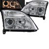 Kimpiris - Μπροστινά Φανάρια Set Για Opel Vectra C 02-05 Angel Eyes Χρωμίου H7/H7 Depo