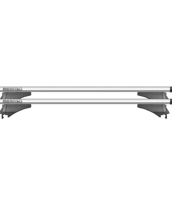 Alternative view of Μπάρες Οροφής Αλουμινίου Universal Menabo Tiger XL 132cm Railing System Σετ Με Πόδια Και Κλειδαριά Ασημί 2 Τεμάχια