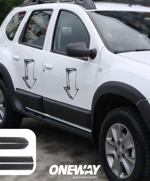 Body Cladding compatible with DACIA Duster Series 1 2010-2017