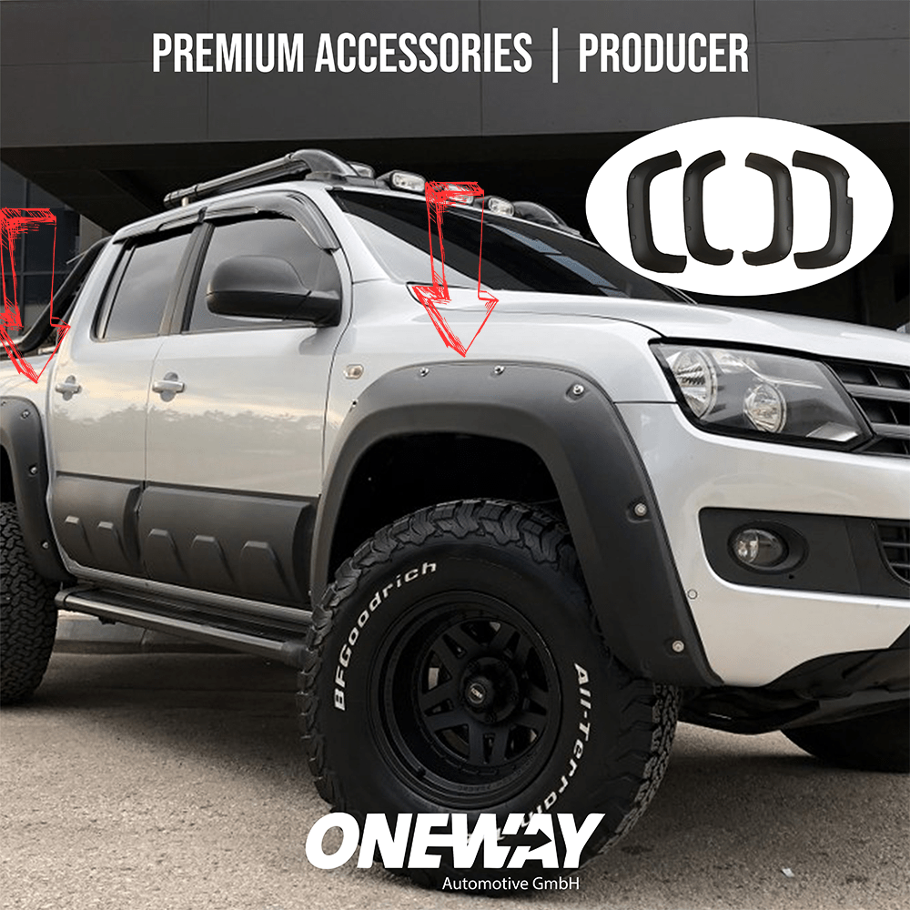 Fender Flares compatible with VW VOLKSWAGEN Amarok MK1 2010-2016 with ABE TÜV
