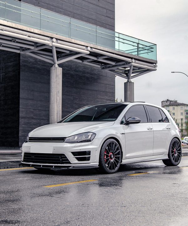 Front Splitter compatible with VW VOLKSWAGEN Golf MK 7 R 2013-2016 Version 2 with ABE TÜV