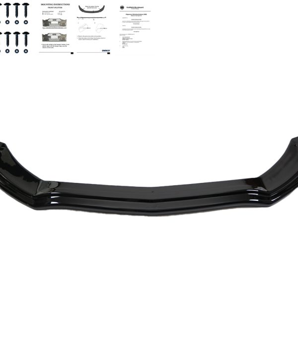 Front Splitter compatible with MERCEDES C Class W205 C43 AMG Sedan-Estate 2016-2018 with ABE TÜV
