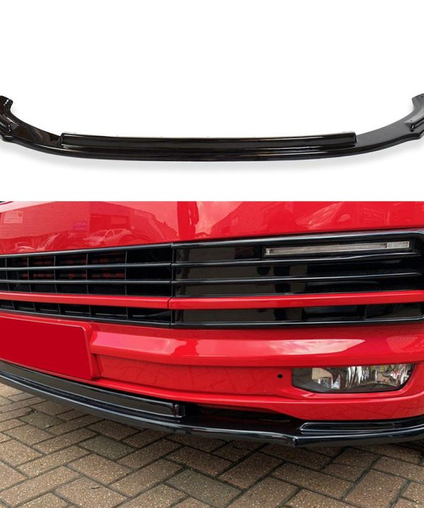 Front Splitter compatible with VW VOLKSWAGEN Transporter T6 2015-2019  v2 with ABE TÜV