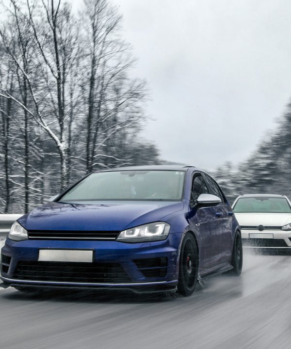 Front Splitter compatible with VW VOLKSWAGEN Golf MK 7 R / R Line 2013-2016 with ABE TÜV