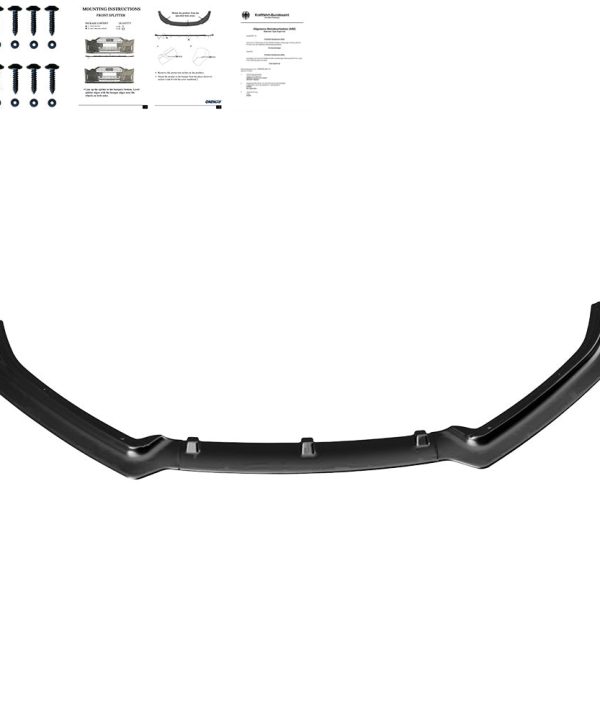 Front Splitter compatible with VW VOLKSWAGEN Polo MK5 6R/6C 2009-2017 with ABE TÜV