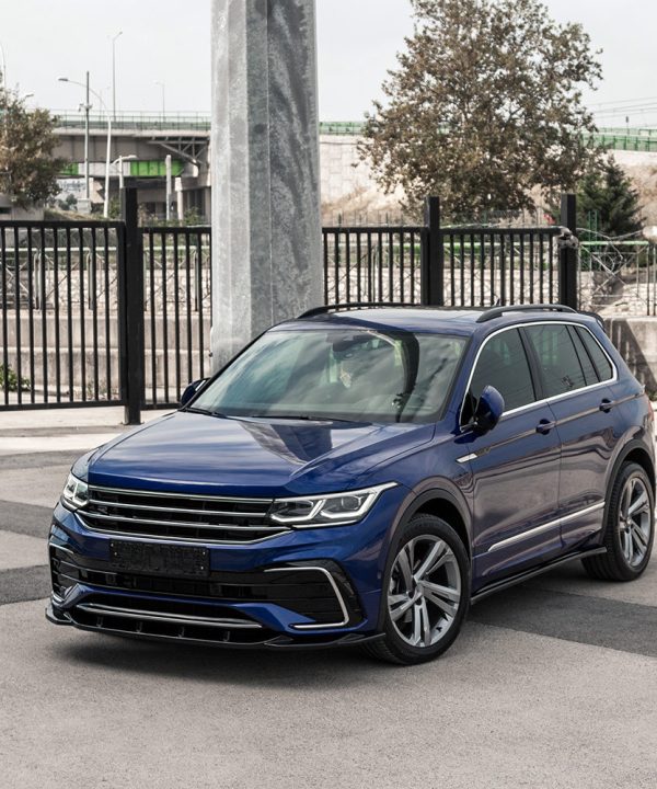 Front Splitter compatible with VW VOLKSWAGEN Tiguan MK2 R/R-Line Facelift 2020+ with ABE TÜV