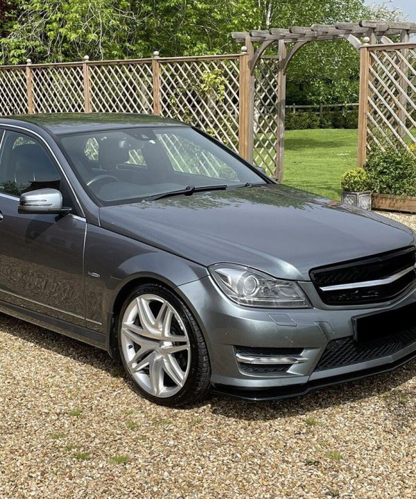 Front Splitter compatible with MERCEDES C Class W204 AMG-Line Facelift 2011-2014 with ABE TÜV