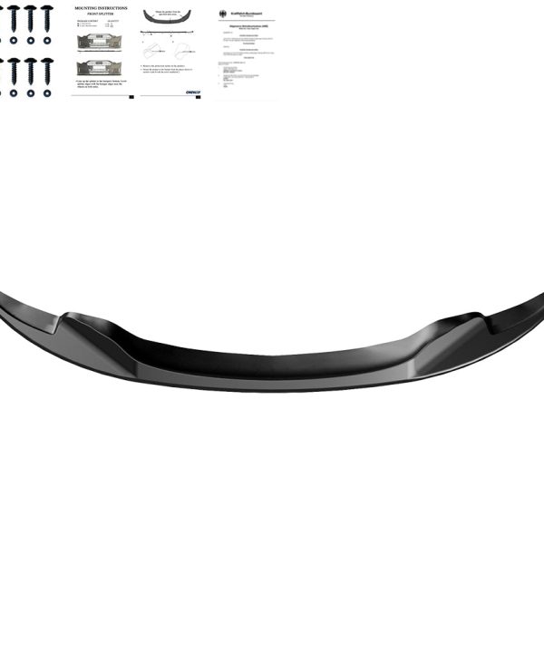 Front Splitter compatible with BMW M3 E92 Coupe / E93 Convertible 2007-2013 v2 with ABE TÜV