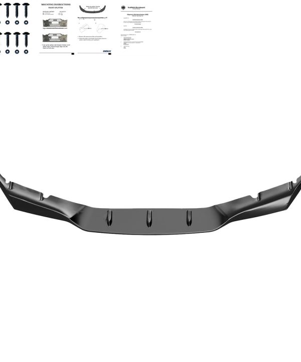 Front Splitter compatible with BMW M5 Series F90 Prefacelift 2018-2020 with ABE TÜV