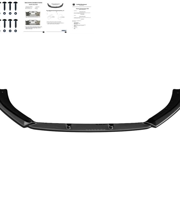 Front Splitter compatible with AUDI RS3 8V Facelift Sportback 2017-2019 Version 2 with ABE TÜV