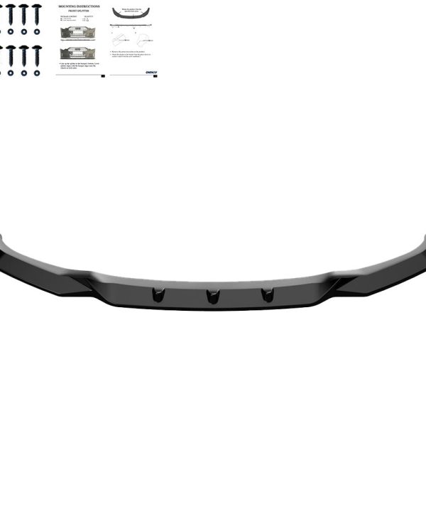 Front Splitter compatible with BMW X1 M-Pack F48 Facelift 2019-2022