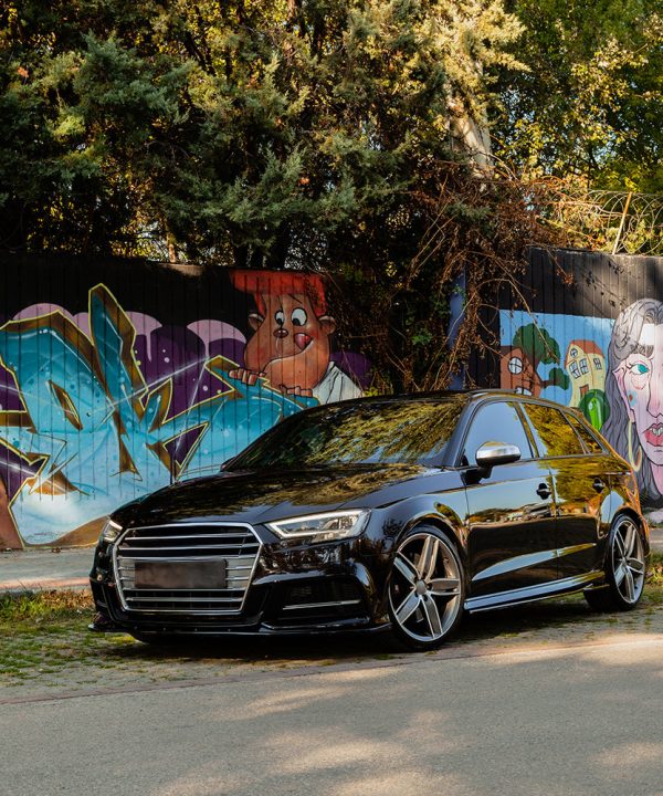 Front Splitter compatible with AUDI S3 Sportback 8V Facelift 2016-2019 v2