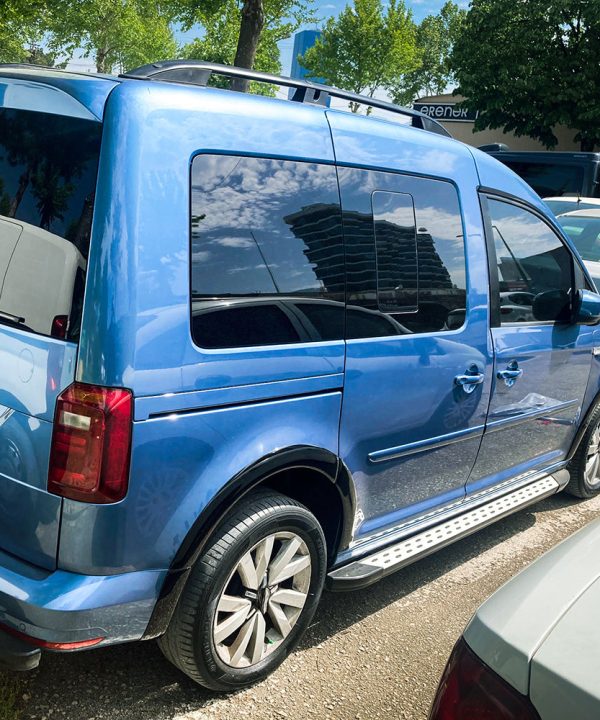 Wheel Arch Trims compatible with VW VOLKSWAGEN Caddy MK4 2015-2021 (Gloss Black) with ABE TÜV