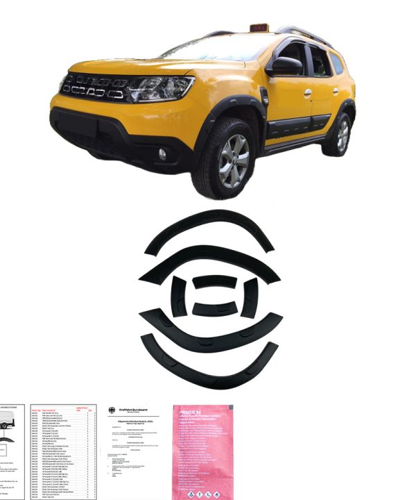 Wheel Arch Trims compatible with DACIA Duster Series 2 2018+ (Off-Road) with ABE TÜV
