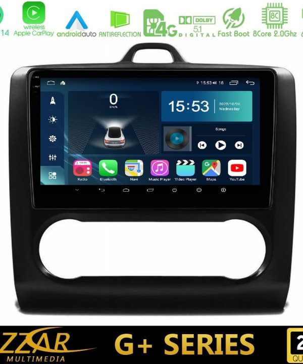 Kimpiris - Bizzar G+ Series Ford Focus Auto AC 8core Android14 6+128GB Navigation Multimedia Tablet 9"