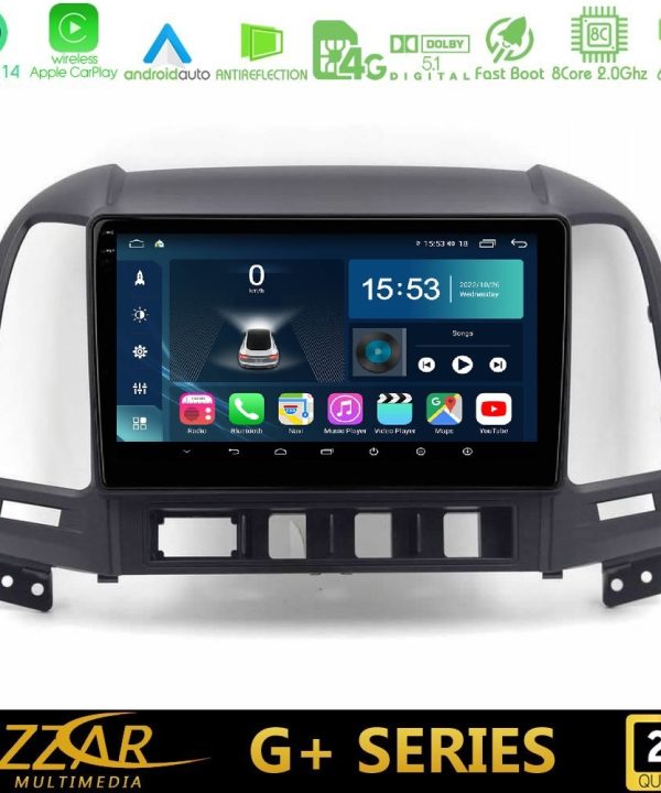 Kimpiris - Bizzar G+ Series Hyundai Santa Fe 2006-2013 8core Android14 6+128GB Navigation Multimedia Tablet 10"