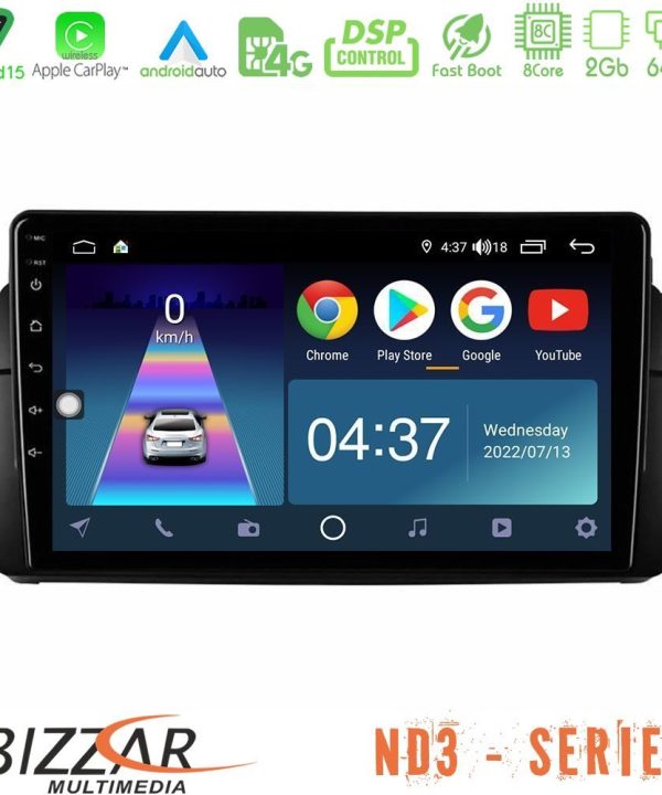 Kimpiris - Bizzar ND3 Series 8Core Android15 2+64GB  BMW E46 Navigation Multimedia Tablet 9"