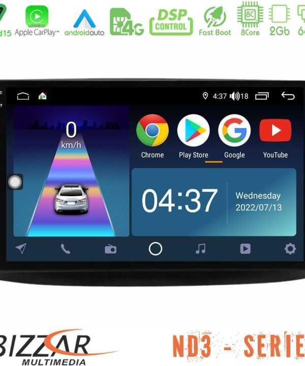 Kimpiris - Bizzar ND3 Series 8Core Android15 2+64GB  Chevrolet Aveo 2006-2010 Navigation Multimedia Tablet 9"