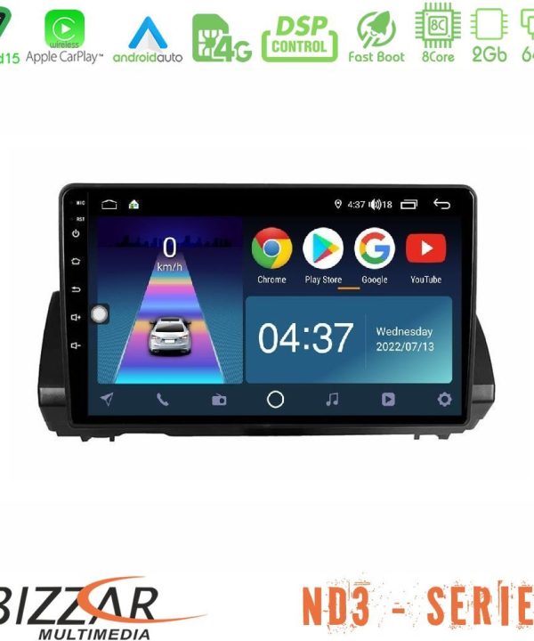 Kimpiris - Bizzar ND3 Series 8Core Android15 2+64GB Dacia Sandero/Logan/Jogger 2022-> Navigation Multimedia Tablet 9"