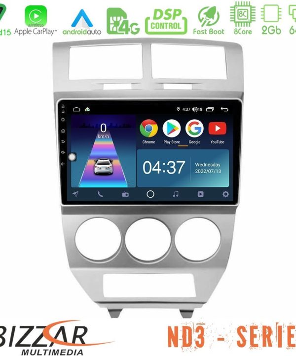 Kimpiris - Bizzar ND3 Series 8Core Android15 2+64GB  Dodge Caliber 2006-2011 Navigation Multimedia Tablet 10"