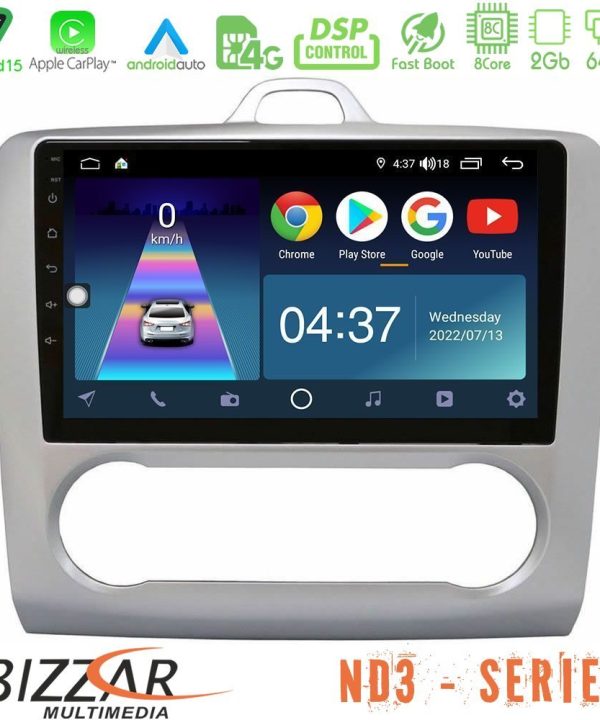 Kimpiris - Bizzar ND3 Series 8Core Android15 2+64GB  Ford Focus Auto AC Navigation Multimedia Tablet 9"