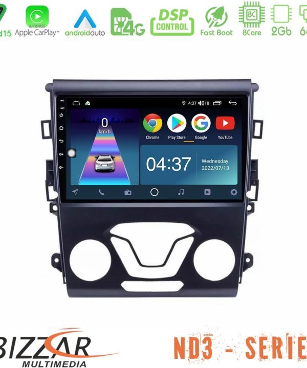 Kimpiris - Bizzar ND3 Series 8Core Android15 2+64GB  Ford Mondeo 2014-2017 Navigation Multimedia Tablet 9"