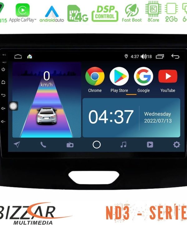 Kimpiris - Bizzar ND3 Series 8Core Android15 2+64GB  Ford Ranger 2017-2022 Navigation Multimedia Tablet 9"