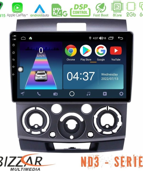 Kimpiris - Bizzar ND3 Series 8Core Android15 2+64GB  Ford Ranger/Mazda BT50 Navigation Multimedia Tablet 9"