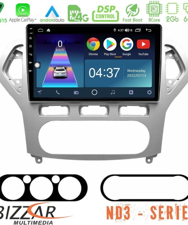 Kimpiris - Bizzar ND3 Series 8Core Android15 2+64GB  Ford Mondeo 2007-2010 AUTO A/C Navigation Multimedia Tablet 10"