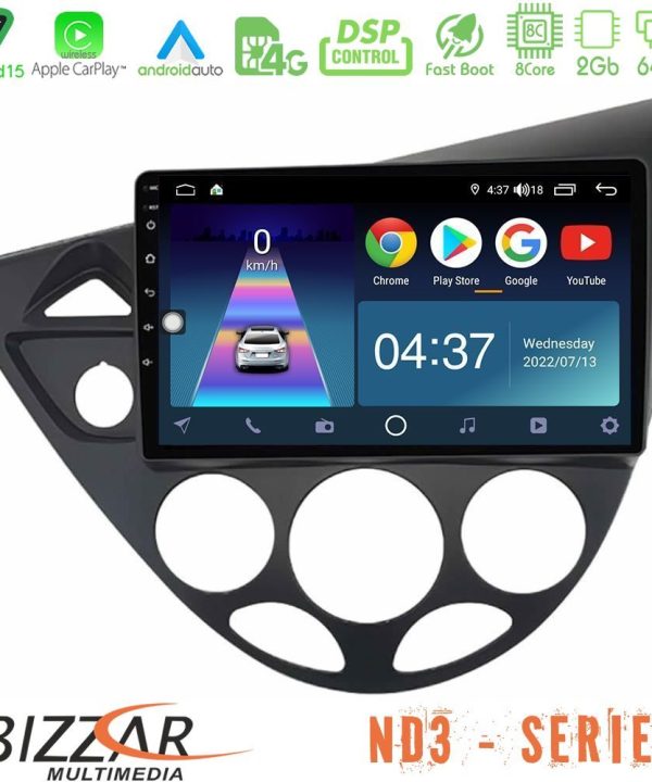 Kimpiris - Bizzar ND3 Series 8Core Android15 2+64GB  Ford Focus 1999-2004 Navigation Multimedia Tablet 9"