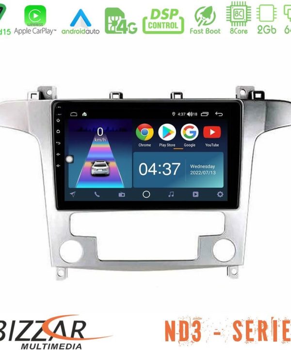 Kimpiris - Bizzar ND3 Series 8Core Android15 2+64GB  Ford S-Max 2006-2012 Navigation Multimedia Tablet 9"