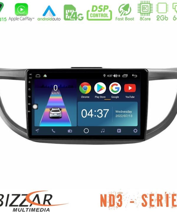 Kimpiris - Bizzar ND3 Series 8Core Android15 2+64GB  Honda CRV 2012-2017 Navigation Multimedia Tablet 9"