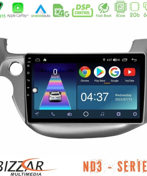 Kimpiris - Bizzar ND3 Series 8Core Android15 2+64GB  Honda Jazz 2009-2013 Navigation Multimedia Tablet 10"