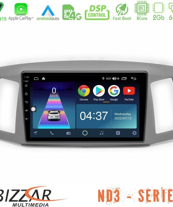Kimpiris - Bizzar ND3 Series 8Core Android15 2+64GB  Jeep Grand Cherokee 2005-2007 Navigation Multimedia Tablet 10"