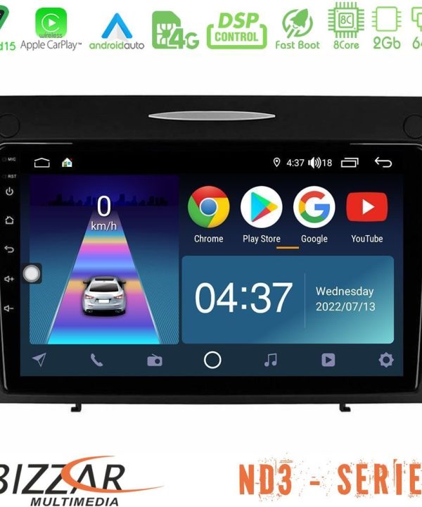 Kimpiris - Bizzar ND3 Series 8Core Android15 2+64GB  Mercedes SLK Class Navigation Multimedia Tablet 9"