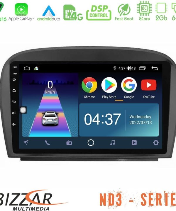 Kimpiris - Bizzar ND3 Series 8Core Android15 2+64GB  Mercedes SL Class 2005-2011 Navigation Multimedia Tablet 9"