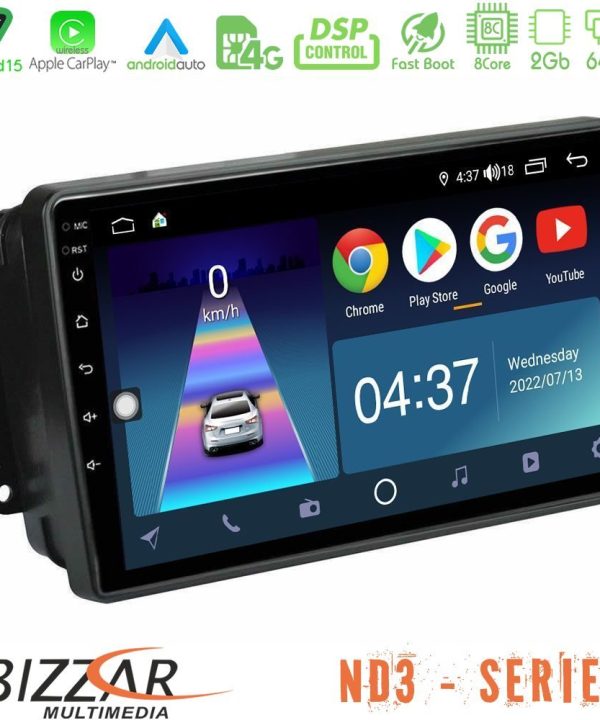Kimpiris - Bizzar ND3 Series 8Core Android15 2+64GB  Mercedes C/CLK/G Class (W203/W209) Navigation Multimedia Tablet 9"