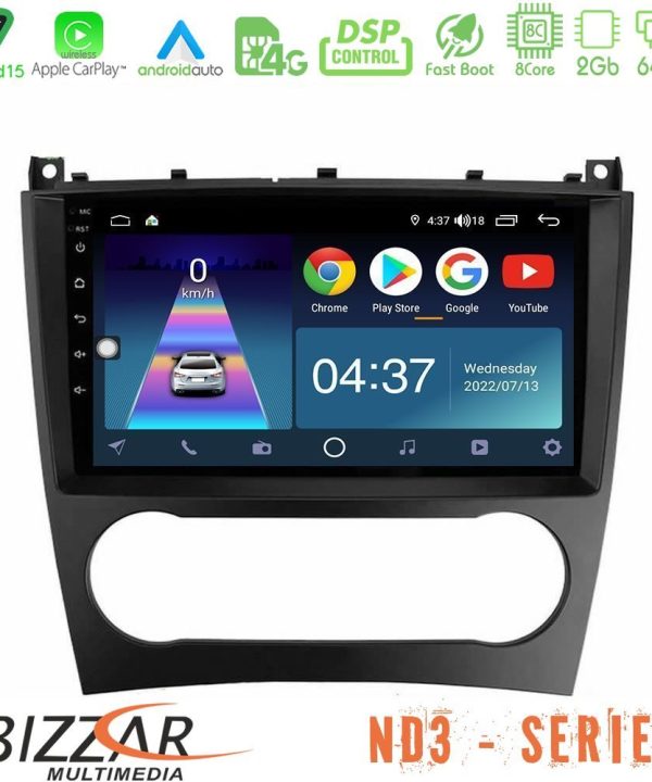 Kimpiris - Bizzar ND3 Series 8Core Android15 2+64GB  Mercedes W203 Facelift Navigation Multimedia Tablet 9"