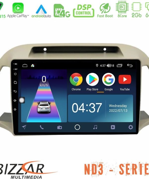 Kimpiris - Bizzar ND3 Series 8Core Android15 2+64GB  Nissan Micra K12 2002-2010 Navigation Multimedia Tablet 9"