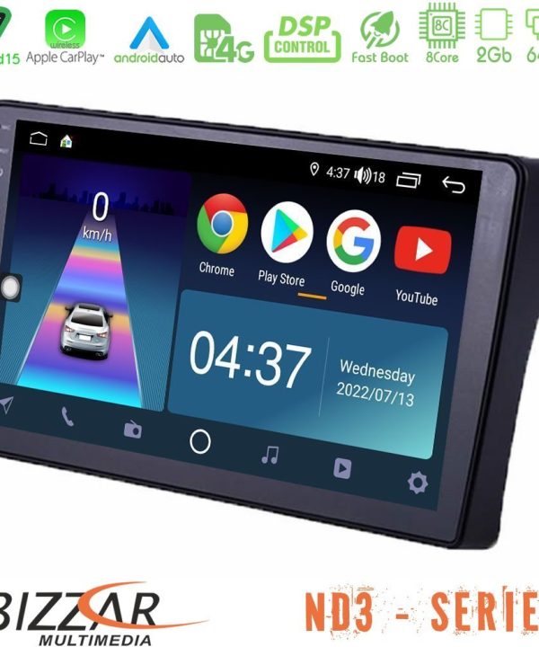 Kimpiris - Bizzar ND3 Series 8Core Android15 2+64GB  Nissan Navara D40 Navigation Multimedia Tablet 9"