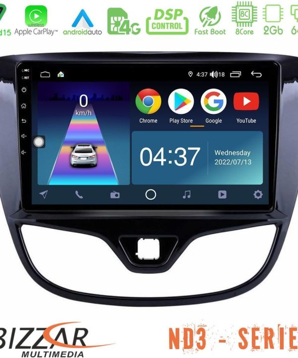 Kimpiris - Bizzar ND3 Series 8Core Android15 2+64GB  Opel Karl 2017-2019 Navigation Multimedia Tablet 9"