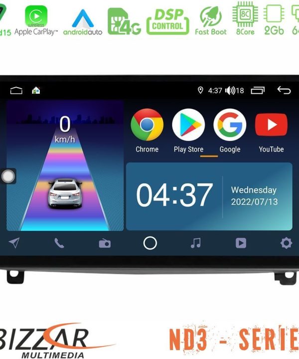 Kimpiris - Bizzar ND3 Series 8Core Android15 2+64GB  Peugeot 407 Navigation Multimedia Tablet 9"