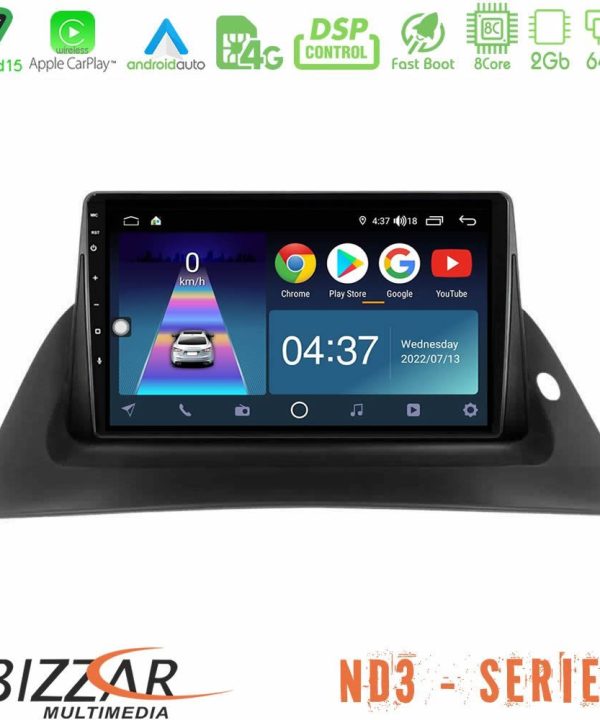 Kimpiris - Bizzar ND3 Series 8Core Android15 2+64GB  Renault Kangoo 2014-2018 Navigation Multimedia Tablet 9"