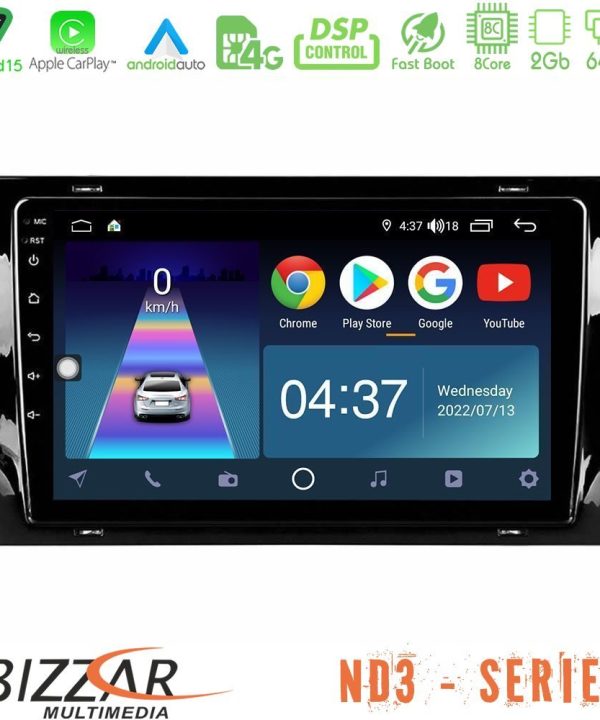 Kimpiris - Bizzar ND3 Series 8Core Android15 2+64GB  Skoda Kodiaq 2017-> Navigation Multimedia Tablet 10"