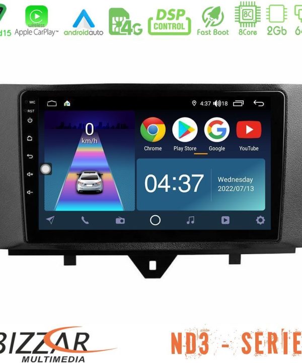 Kimpiris - Bizzar ND3 Series 8Core Android15 2+64GB  Smart 451 Facelift Navigation Multimedia Tablet 9"