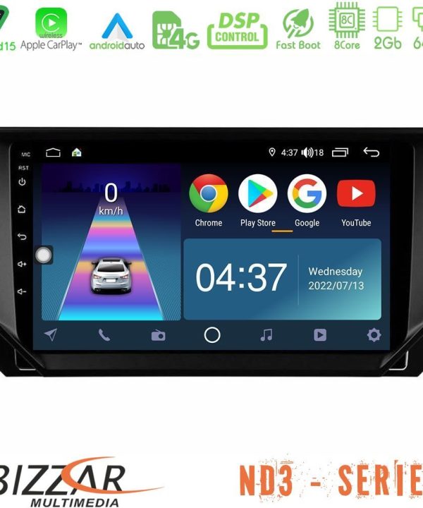 Kimpiris - Bizzar ND3 Series 8Core Android15 2+64GB  Seat Arona/Ibiza Navigation Multimedia Tablet 9"