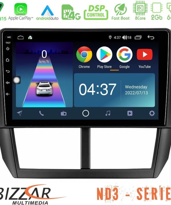 Kimpiris - Bizzar ND3 Series 8Core Android15 2+64GB  Subaru Forester Navigation Multimedia Tablet 9"