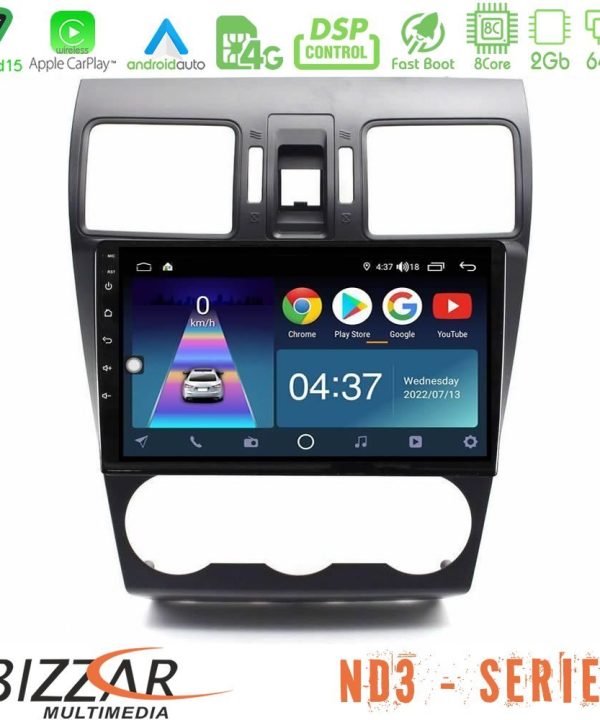 Kimpiris - Bizzar ND3 Series 8Core Android15 2+64GB Subaru Forester 2015-2018 Navigation Multimedia Tablet 9"